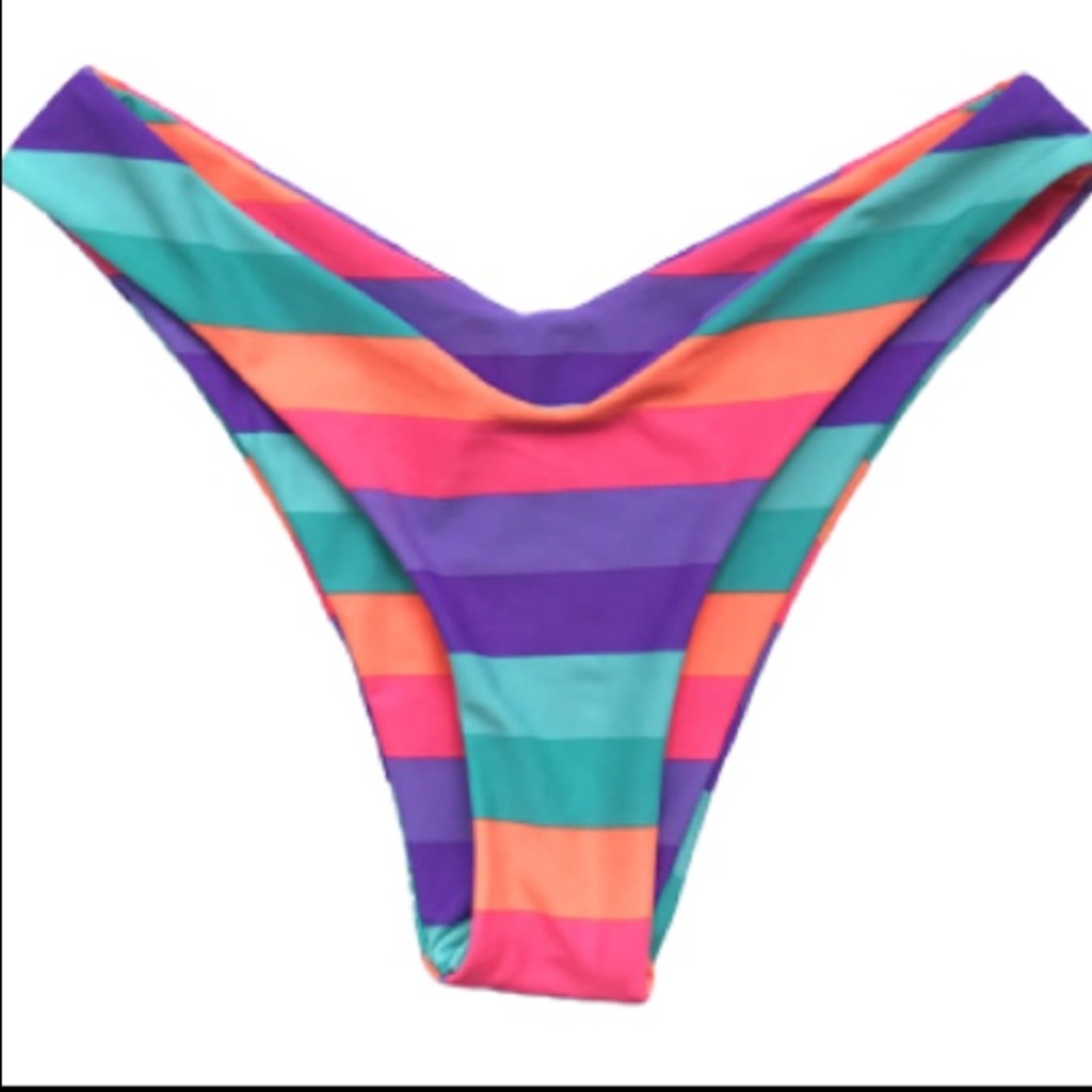 Rainbow bikini seamless bottom